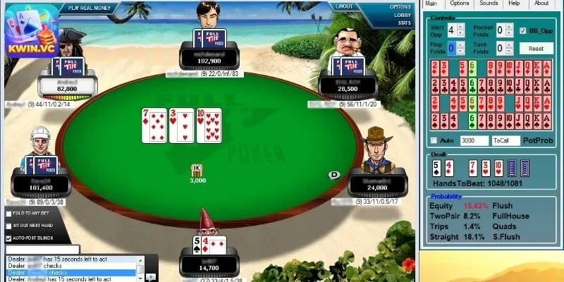Cách sử dụng phần mềm tính xác suất poker hiệu quả