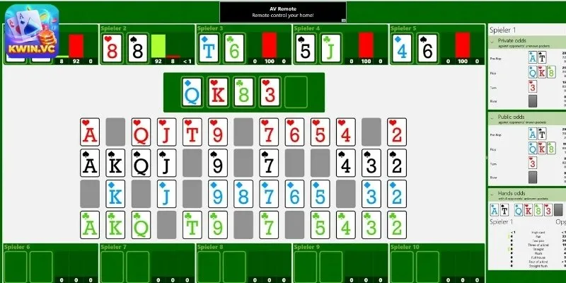Dùng các phần mềm nào để hỗ trợ tính xác suất poker