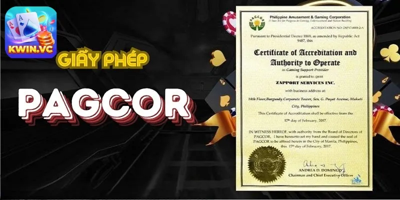 Kwin có hợp pháp không với giấy phép PAGCOR chính thức